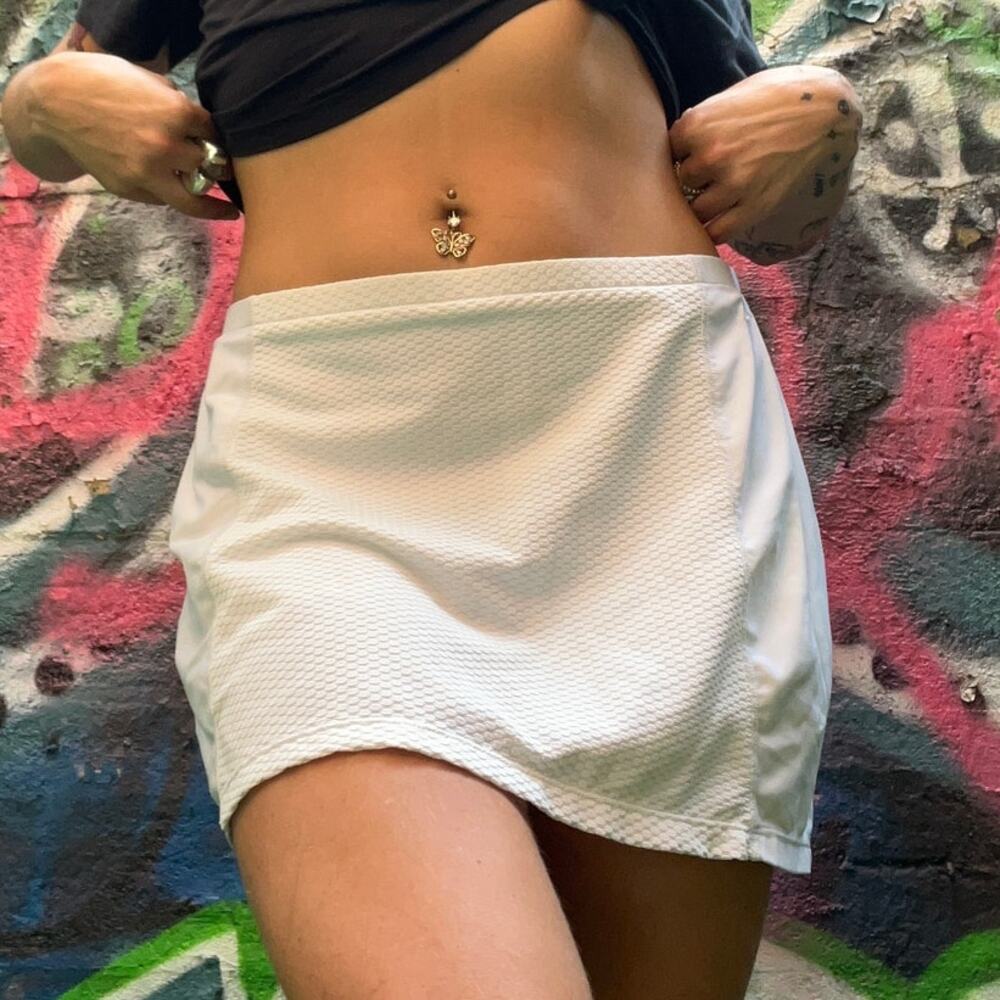 Sporty White Tennis Skort